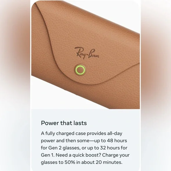 Ray-Ban Meta Brown Charging Case - Picture 8 of 9